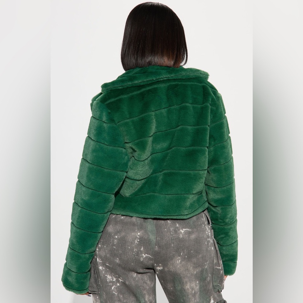 Fashion Nova Don’t Furget Me Coat - Picture 3 of 4